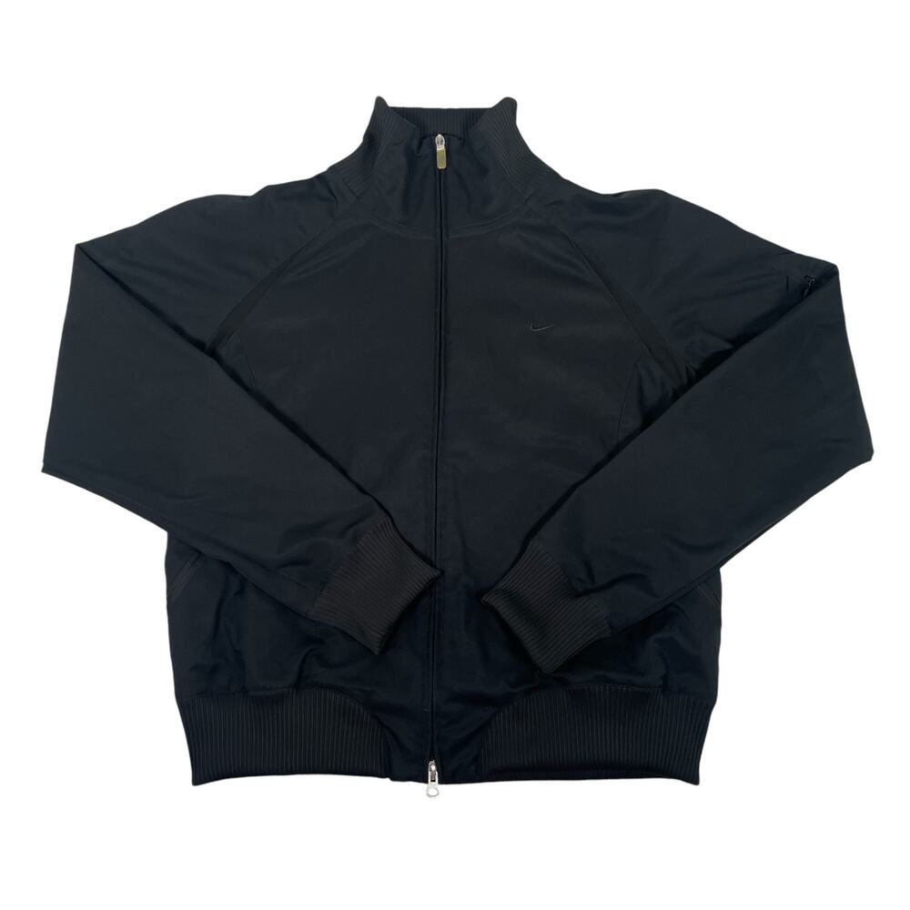 Nike Women's XL Mock Neck Full Zip Black Performance Athletic Jacket